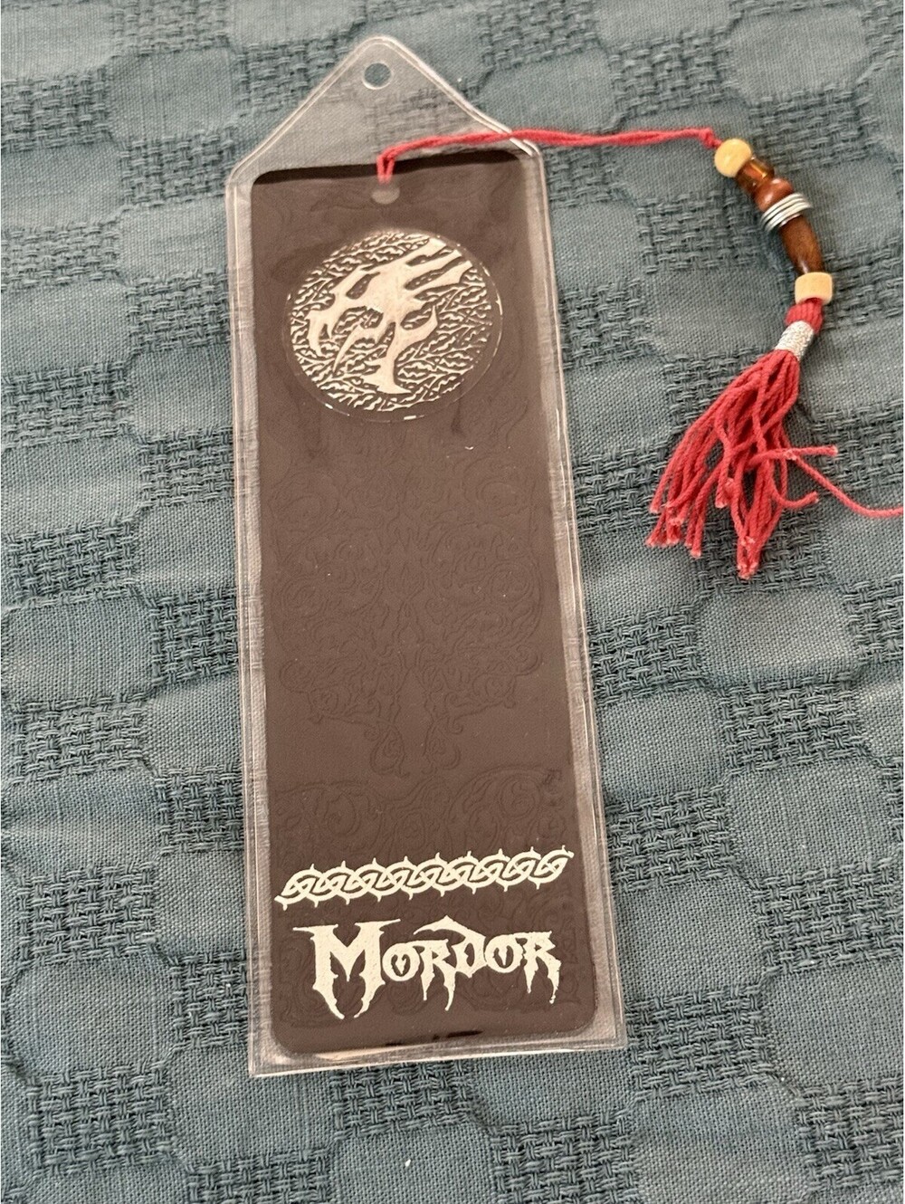 VTG 2002 Lord of the Rings Two Towers Mordor Bookmark Medallion Tassel Antioch